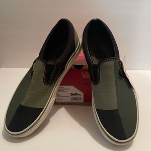 Brand new grade school slip on vans
